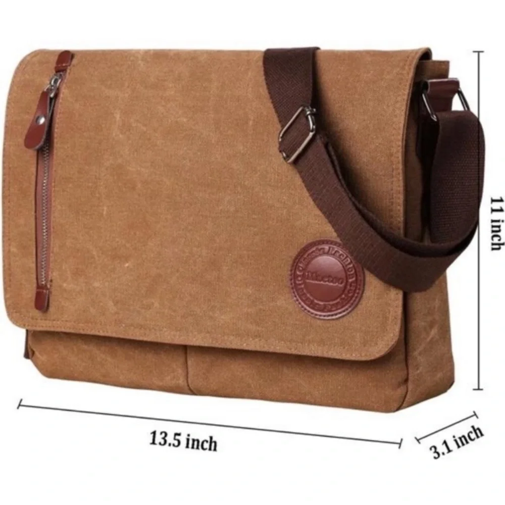 Crossbody Bag for Men Vintage Coffee NEW